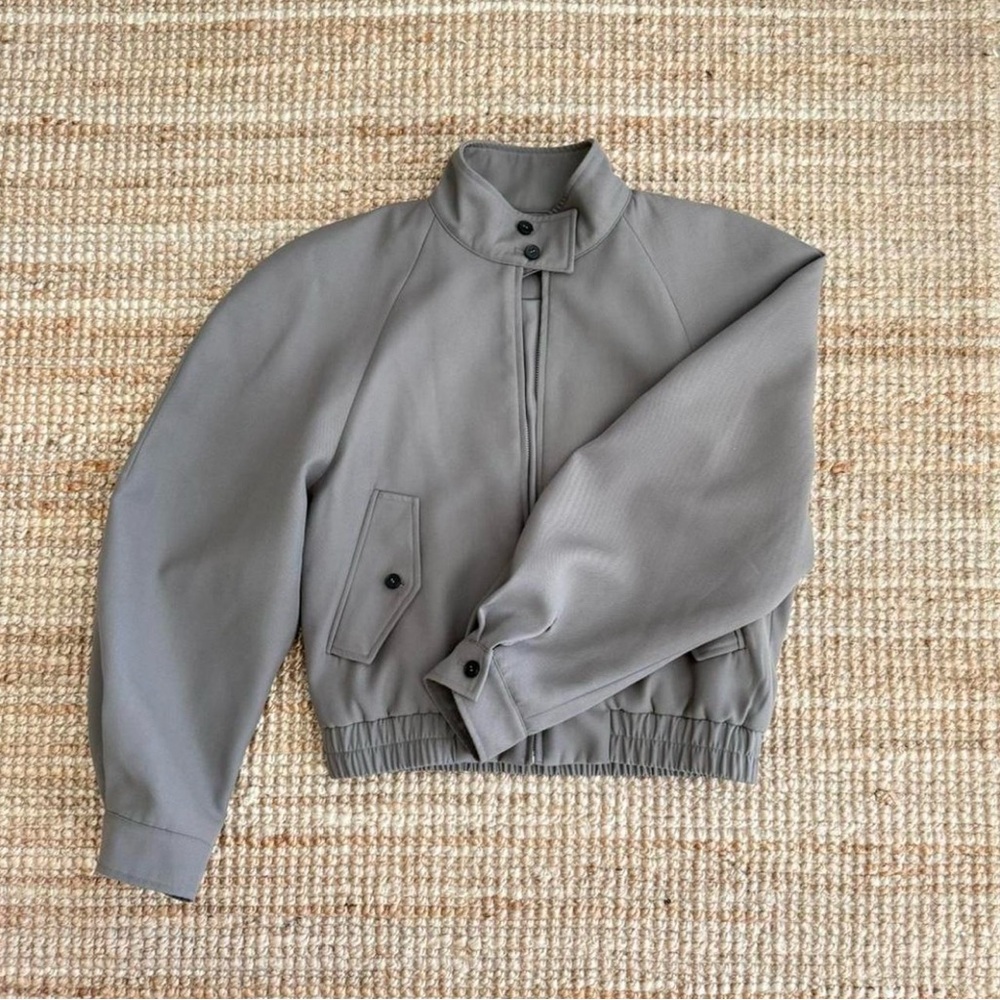 Gray Bomber Jacket